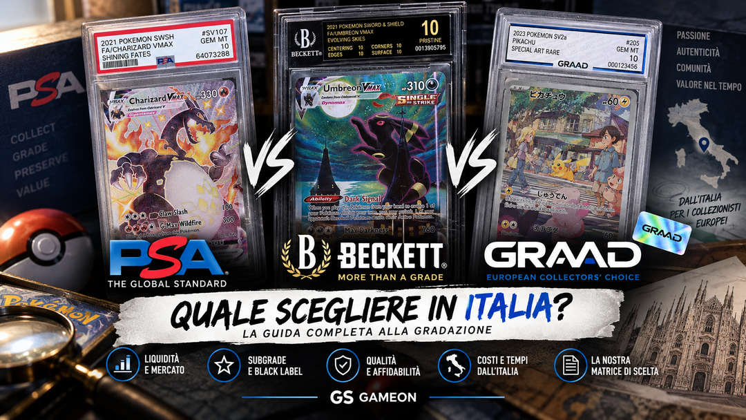 PSA vs BGS vs GRAAD: Quale Casa di Grading Scegliere (Guida Italia)