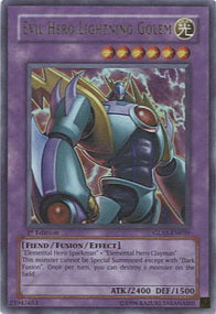 Evil HERO Lightning Golem (V.1 - Ultra Rare)