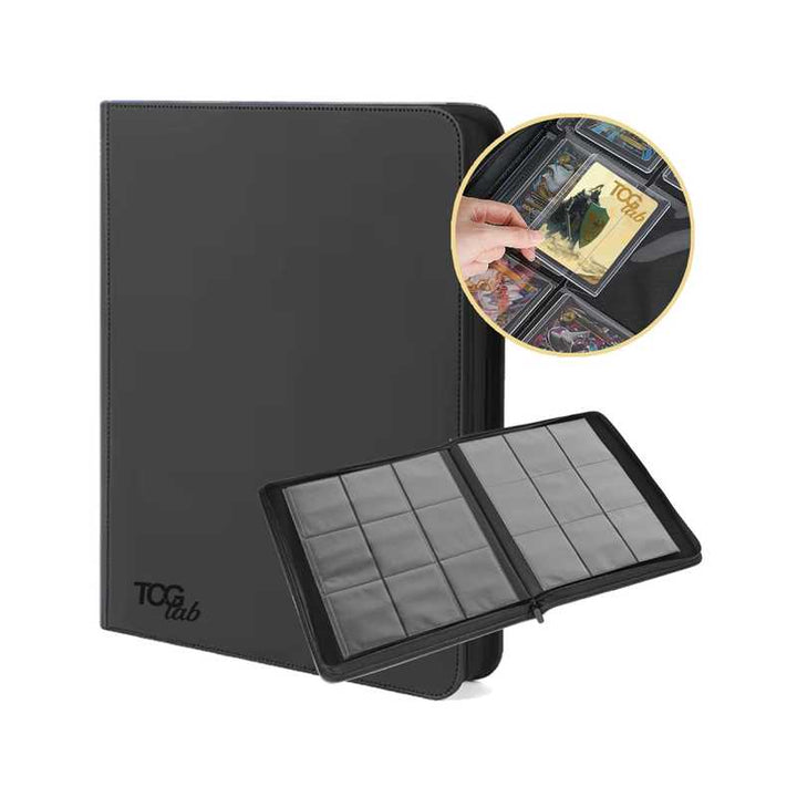 TcgLab Album per Toploader a 9 Tasche (252 Toploader) - Nero