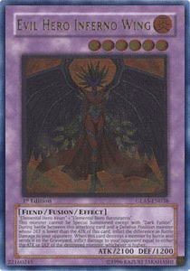 Evil HERO Inferno Wing (V.2 - Ultimate Rare)