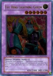Evil HERO Lightning Golem (V.2 - Ultimate Rare)