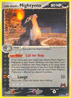 Team Magma's Mightyena (Call for Help)