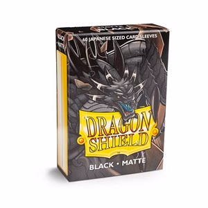 60 Small Dragon Shield Sleeves - Matte Black