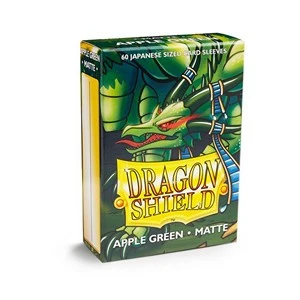 60 Small Dragon Shield Sleeves - Matte Apple Green