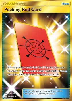Peeking Red Card