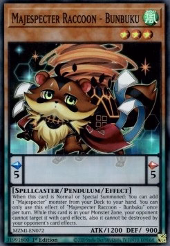 Majespecter Raccoon - Bunbuku (V.1 - Super Rare)