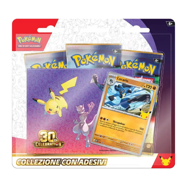 30° Anniversario: Collezione con Adesivi - Lucario (ITA)