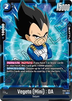 Vegeta (Mini) : DA (FB04-045) [Fusion World] (V.1 - Super Rare)