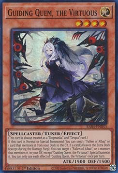 Guiding Quem, the Virtuous (V.1 - Super Rare)