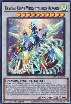 Crystal Clear Wing Synchro Dragon (V.1 - Super Rare)