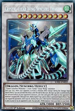 Crystal Clear Wing Synchro Dragon (V.6 - Collectors Rare)