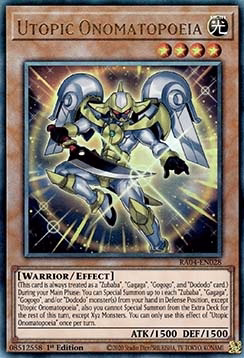 Utopic Onomatopoeia (V.7 - Ultimate Rare)