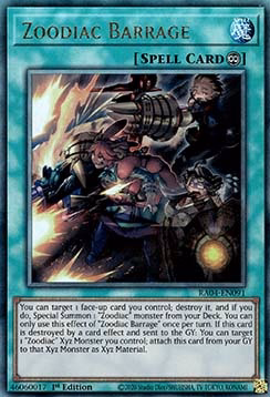 Zoodiac Barrage (V.7 - Ultimate Rare)