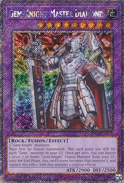 Gem-Knight Master Diamond (V.1 - Platinum Secret Rare)