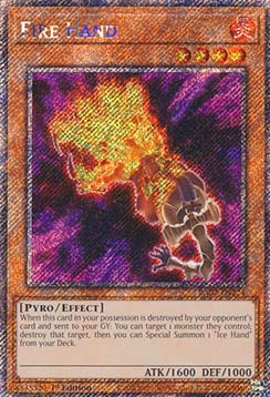 Fire Hand (V.1 - Platinum Secret Rare)