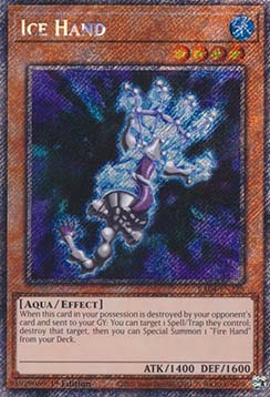 Ice Hand (V.1 - Platinum Secret Rare)