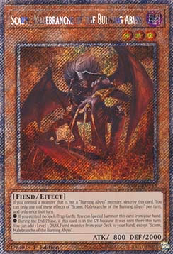 Scarm, Malebranche of the Burning Abyss (V.1 - Platinum Secret Rare)