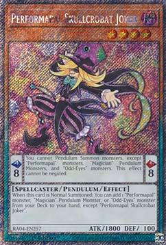 Performapal Skullcrobat Joker (V.1 - Platinum Secret Rare)