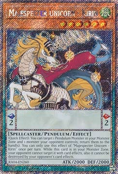Majespecter Unicorn - Kirin (V.1 - Platinum Secret Rare)