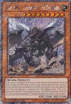 True King Lithosagym, the Disaster (V.1 - Platinum Secret Rare)