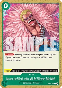 Because the Side of Justice Will Be Whichever Side Wins!! (OP05-037) (V.1)