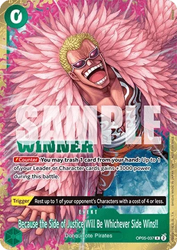 Because the Side of Justice Will Be Whichever Side Wins!! (OP05-037) (V.2)