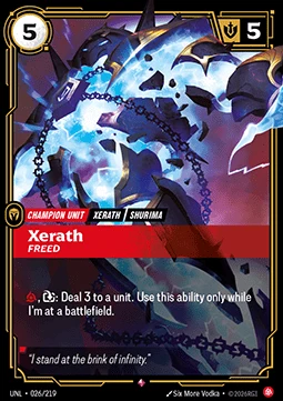 Xerath, Freed