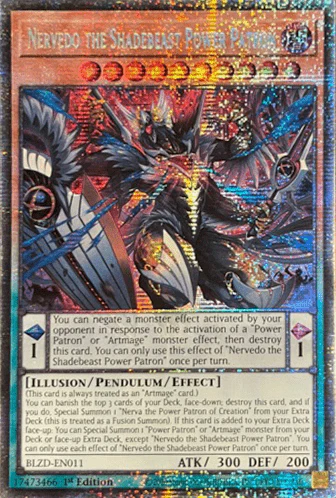 Nervedo the Shadebeast Power Patron (V.2 - Starlight Rare)