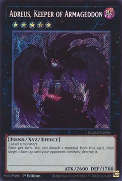 Adreus, Keeper of Armageddon (V.1 - Secret Rare) - Battles of Legend: Glorious Gallery (Secret Rare) [BLGG-096]