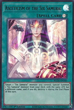 Asceticism of the Six Samurai - Battles of Legend: Glorious Gallery (Ultra Rare) [BLGG-107]