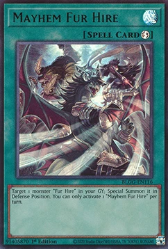 Mayhem Fur Hire (V.1 - Ultra Rare) - Battles of Legend: Glorious Gallery (Ultra Rare) [BLGG-116]