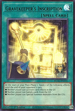 Gravekeeper's Inscription - Battles of Legend: Glorious Gallery (Ultra Rare) [BLGG-121]