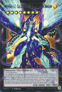 Number 62: Galaxy-Eyes Prime Photon Dragon (V.1 - Ultra Rare) - Battles of Legend: Glorious Gallery (Ultra Rare) [BLGG-140]