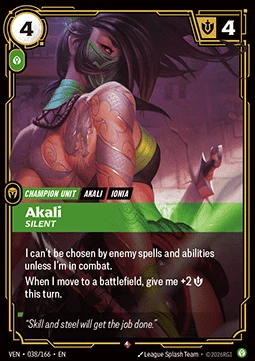 Akali, Silent (V.1 - Rare)