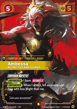 Ambessa, Respected and Feared (V.2 - Showcase)