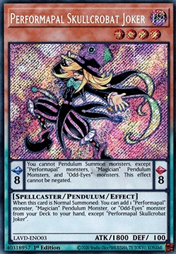 Performapal Skullcrobat Joker (V.2 - Secret Rare)