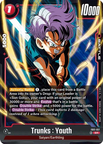 Trunks : Youth (FB11-017) [Fusion World] (V.1 - Super Rare)