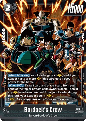Bardock's Crew (FB11-114) [Fusion World] (V.1 - Super Rare)