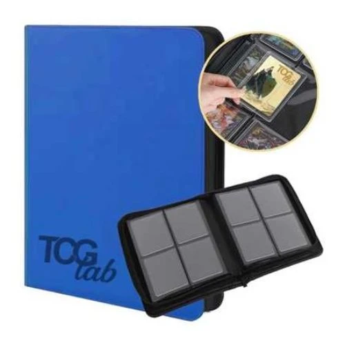 Album per Toploader a 4 Tasche TcgLab (112 toploader) - Blu