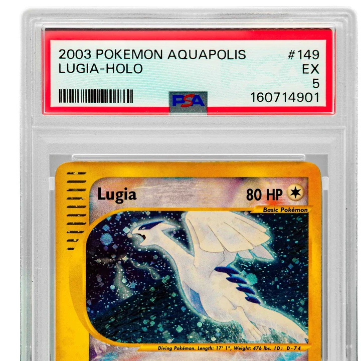Lugia Crystal Holo Aquapolis ENG PSA 5