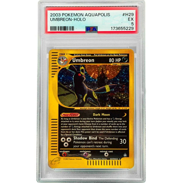 Umbreon Holo Aquapolis ENG PSA 5