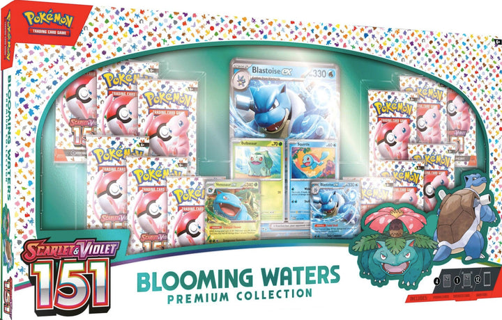 Collezione Premium Blooming Waters 151 (Venusaur ex & Blastoise ex) ENG SECONDA SCELTA (Confezione leggermente danneggiata)