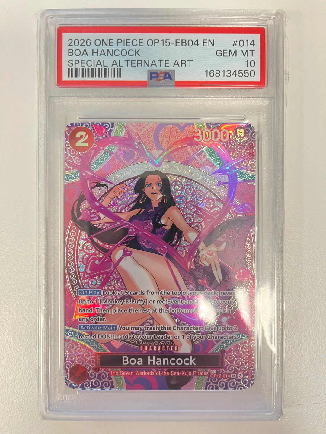 Boa Hancock Special Rare OP12-014 ENG PSA 10