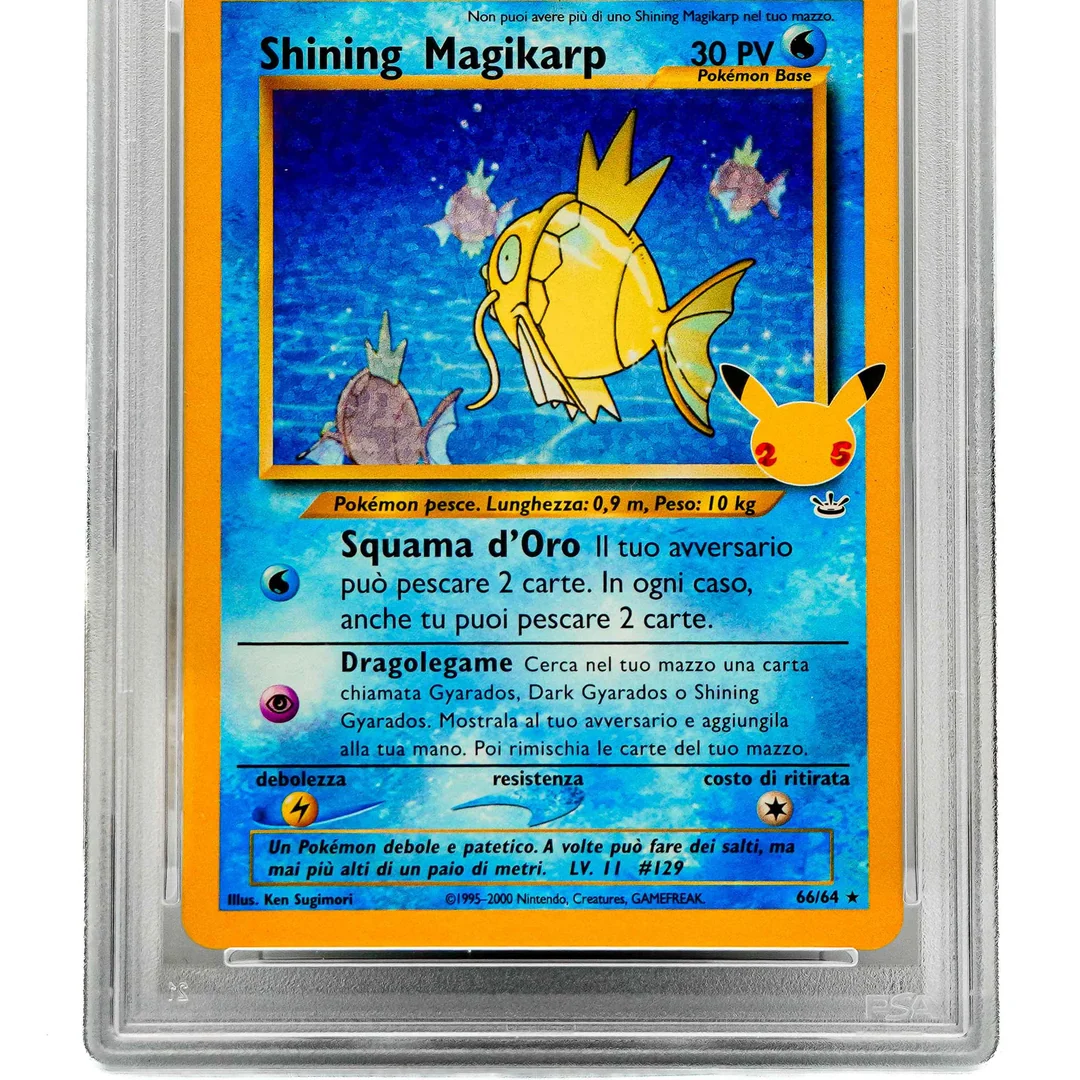 Shining Magikarp Holo Celebrations ITA PSA 10