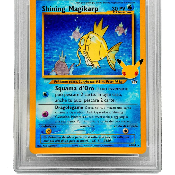 Shining Magikarp Holo Celebrations ITA PSA 10