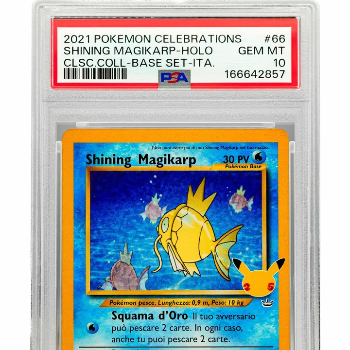 Shining Magikarp Holo Celebrations ITA PSA 10