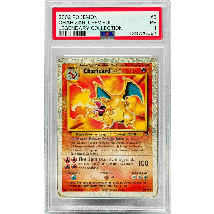 Charizard Legendary Collection Reverse Foil ENG PSA 1