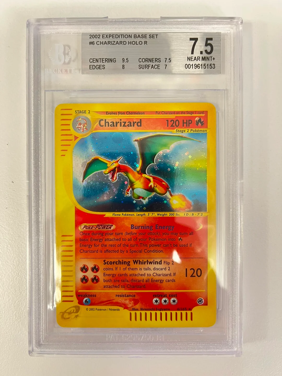 Charizard Holo Expedition Base Set ENG BGS 7.5
