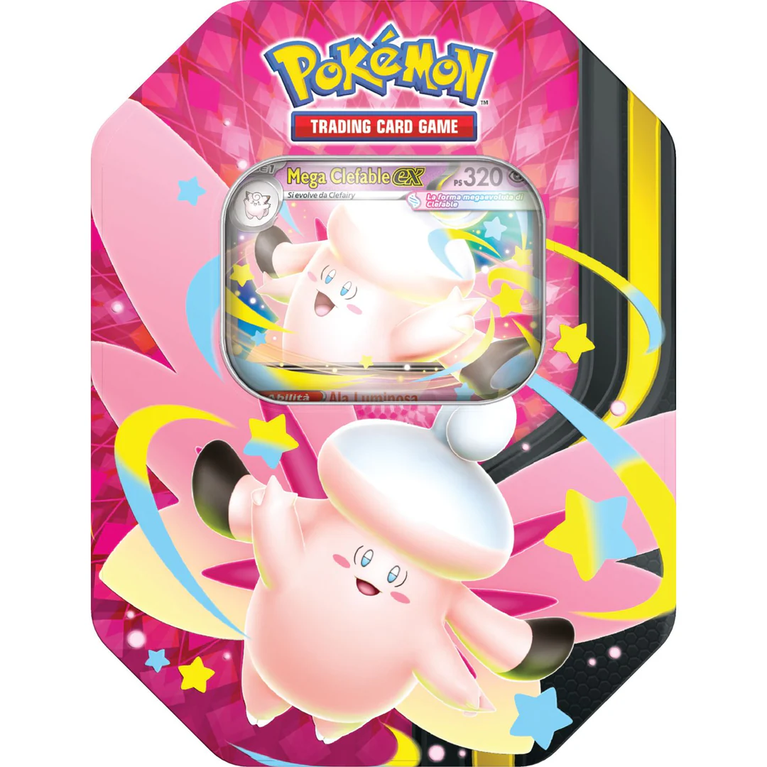 Duo Tin da Collezione Chiarodiluna: Mega Gengar-ex e Mega Clefable-ex (ITA)