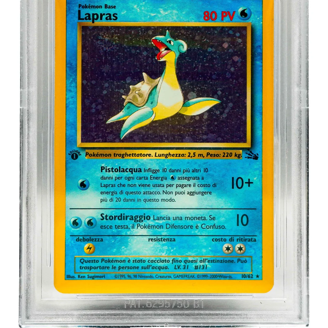 Lapras Holo Fossil 1st Edition ITA BGS 8.5
